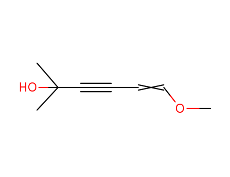 Molecular Structure of 1987-33-3 (5-Hexen-3-yn-2-ol, 6-methoxy-2-methyl-)