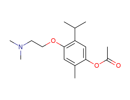 Phenol,4-[2-(dimethylamino)ethoxy]-2-methyl-5-(1-methylethyl)-, 1-acetate(54-32-0)
