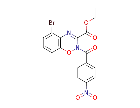 ethyl 5-bromo-2-(4-nitrobenzoyl)-1,2,4-benzoxadiazine-3-carboxylate