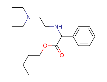 Benzeneacetic acid, a-[[2-(diethylamino)ethyl]amino]-,3-methylbutyl ester
