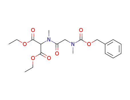 ethyl N-[N-benzyloxycarbonylsarcosyl]-2-ethoxycarbonylsarcosinate
