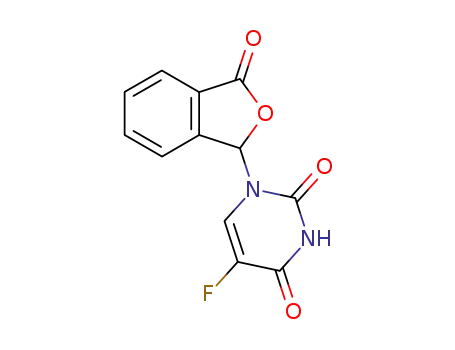 Molecular Structure of 81820-68-0 (N(sub 1)-Phthalidyl-5-fluorouracil)