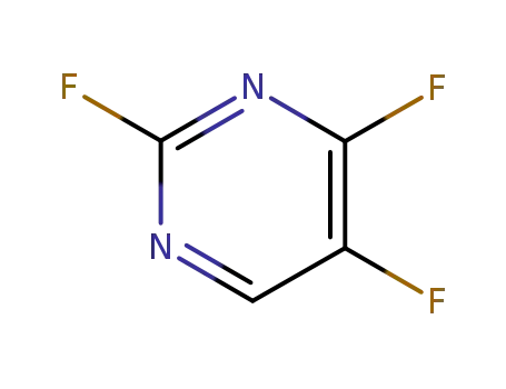 Molecular Structure of 17573-79-4 (Pyrimidine, 2,4,5-trifluoro- (8CI,9CI))