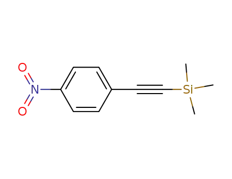 Molecular Structure of 75867-38-8 (1-(4'-NITROPHENYL)-2-TRIMETHYLSILYL ACETYLENE)