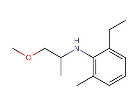 Molecular Structure of 51219-00-2 (2-ethyl-N-(2-methoxyisopropyl)-6-methylaniline)