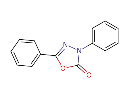 Molecular Structure of 19226-10-9 (3,5-Diphenyl-1,3,4-oxadiazol-2(3H)-one)