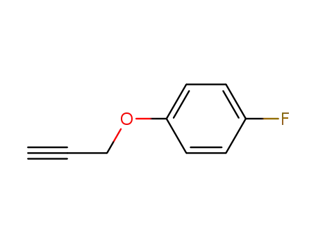 Molecular Structure of 124700-26-1 (Benzene, 1-fluoro-4-(2-propynyloxy)- (9CI))