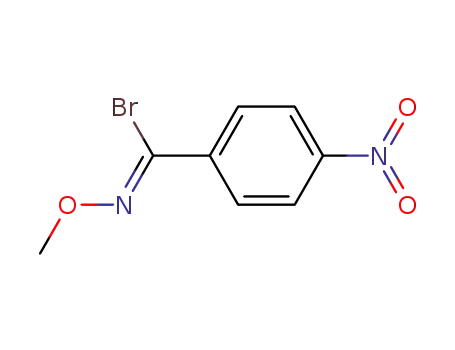 Molecular Structure of 97315-84-9 ((Z)-N-methoxy-4-nitrobenzenecarboximidoyl bromide)