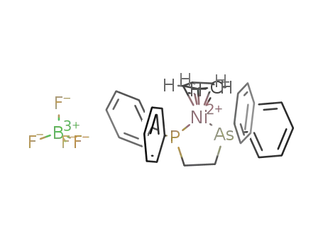 Molecular Structure of 85412-97-1 (cyclopentadienylnickel(diphenylphosphino(diphenylarsino)ethylidene))