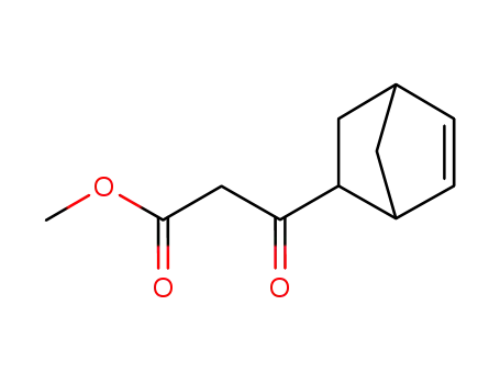 Molecular Structure of 37734-07-9 (methyl endo/exo-3-(bicyclo<2,2,1>hept-5-en-2-yl)-3-oxopropanoate)