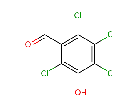 Molecular Structure of 704892-44-4 (2,3,4,6-tetrachloro-5-hydroxy-benzaldehyde)