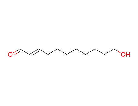 Molecular Structure of 61618-01-7 (2-Undecenal, 11-hydroxy-, (E)-)