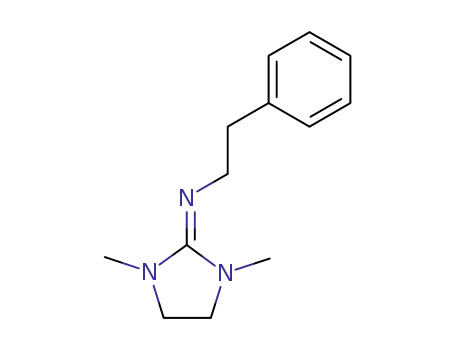 Molecular Structure of 592489-25-3 (Benzeneethanamine, N-(1,3-dimethyl-2-imidazolidinylidene)-)