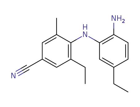 4-[(2-amino-5-ethylphenyl)amino]-3-ethyl-5-methylbenzonitrile