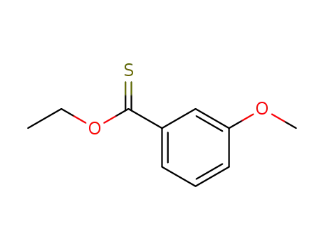 Molecular Structure of 26131-56-6 (3-Methoxythiobenzoic acid O-ethyl ester)