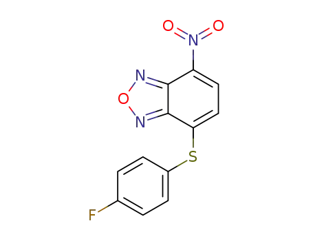 Molecular Structure of 882289-35-2 (4-(4-fluorophenylthio)-7-nitrobenzo[c][1,2,5]oxadiazole)