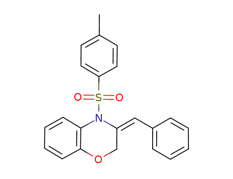 Molecular Structure of 1232133-30-0 ((E)-3-benzylidene-4-tosyl-3,4-dihydro-2H-1,4-benzoxazine)