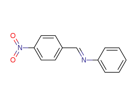 Molecular Structure of 1614-00-2 (Benzenamine, N-[(4-nitrophenyl)methylene]-, (E)-)