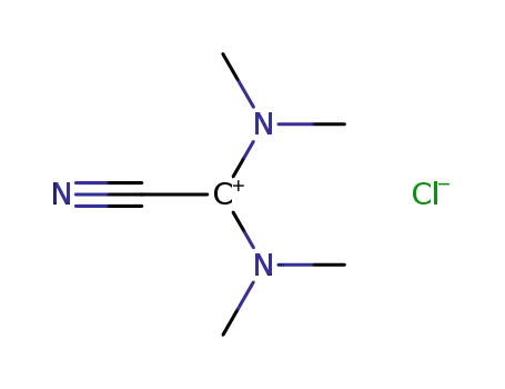 Molecular Structure of 70976-82-8 (Cyan-N,N,N',N'-tetramethylformamidinium-chlorid)
