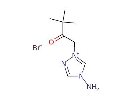 Molecular Structure of 118227-31-9 (4-Amino-1-(3,3-dimethyl-2-oxo-butyl)-4H-[1,2,4]triazol-1-ium; bromide)