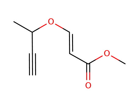 Molecular Structure of 1211000-51-9 ((+/-)-(E)-methyl 3-(but-3-yn-2-yloxy)acrylate)