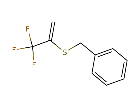 Molecular Structure of 111832-16-7 (Benzene, [[[1-(trifluoromethyl)ethenyl]thio]methyl]-)