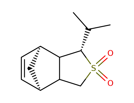 (1S,3S,7R)-3-Isopropyl-4-thia-tricyclo[5.2.1.0<sup>2,6</sup>]dec-8-ene 4,4-dioxide