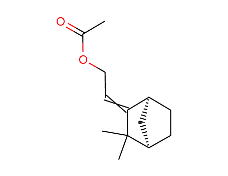 Molecular Structure of 58437-70-0 ((Z)-2-(3,3-dimethylbicyclo[2.2.1]hept-2-ylidene)ethyl acetate)