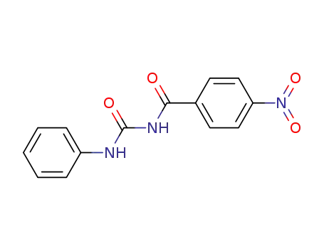 Molecular Structure of 26972-00-9 (1-(p-Nitrobenzoyl)-3-phenylurea)