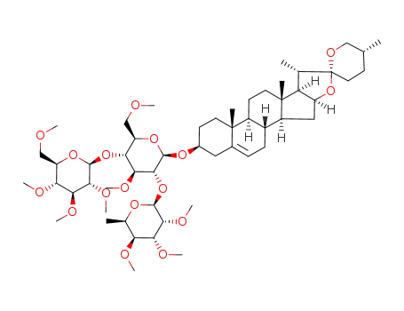 Molecular Structure of 94901-56-1 (deltonin per-O-methylate)