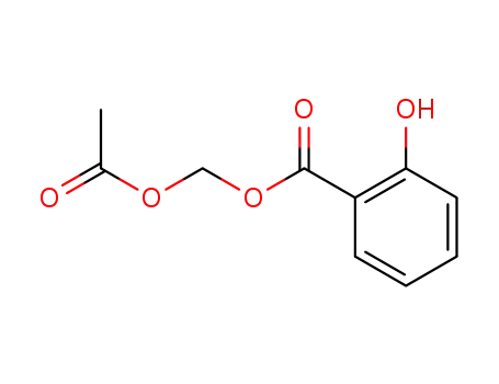Molecular Structure of 6318-65-6 ((acetyloxy)methyl 2-hydroxybenzoate)