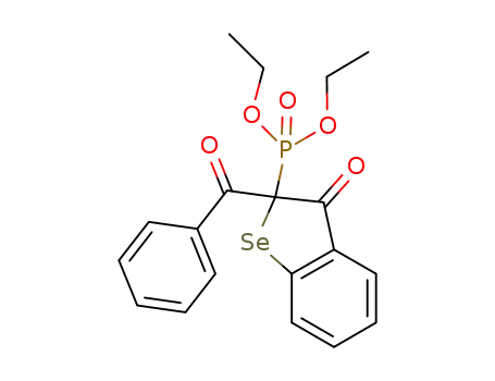 Molecular Structure of 1202447-76-4 (diethyl 2-benzoyl-3-oxo-2,3-dihydrobenzo[b]selenophen-2-ylphosphonate)
