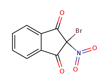 Molecular Structure of 40005-25-2 (2-bromo-2-nitro-indan-1,3-dione)