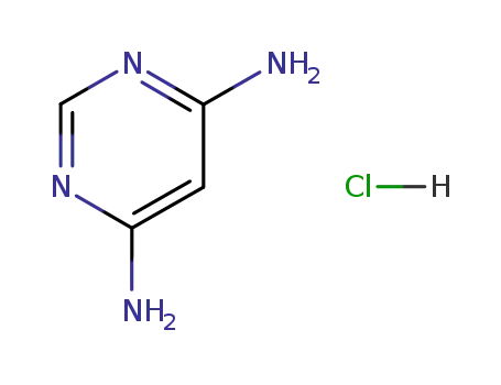 Molecular Structure of 5468-67-7 (pyrimidine-4,6-diamine hydrochloride)