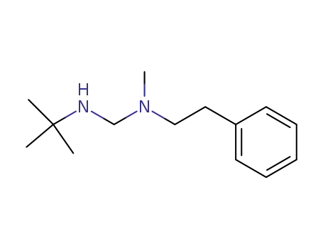 Molecular Structure of 80376-75-6 (N-tert-Butyl-N'-methyl-N'-phenethyl-methanediamine)