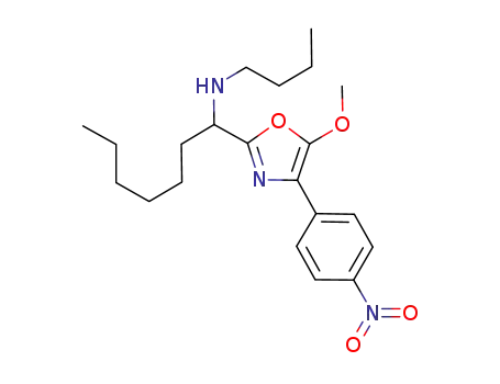 N-butyl-1-(5-methoxy-4-(4-nitrophenyl)oxazol-2-yl)heptan-1-amine