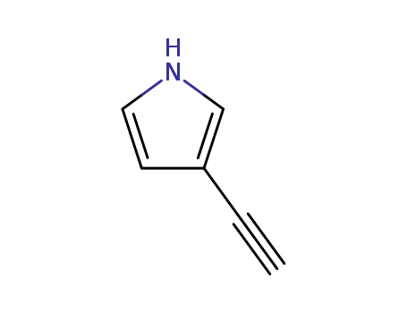 Molecular Structure of 71580-43-3 (1H-Pyrrole, 3-ethynyl-)