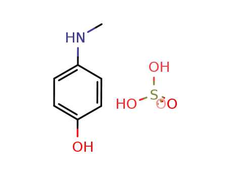 Molecular Structure of 51-72-9 (Phenol, p-(methylamino)-, sulfate (1:1) (salt))
