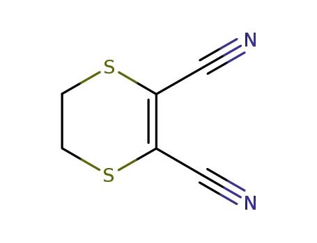 Molecular Structure of 24519-27-5 (5,6-dihydro-1,4-dithiin-2,3-dicarbonitrile)
