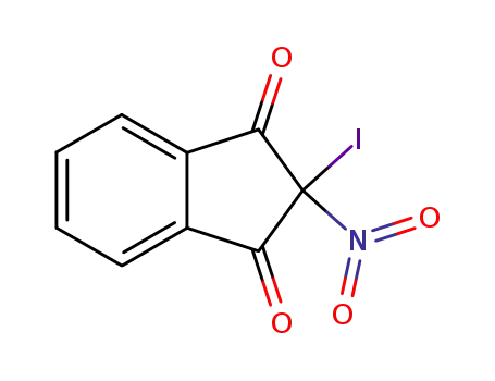 Molecular Structure of 872785-94-9 (2-iodo-2-nitro-indan-1,3-dione)