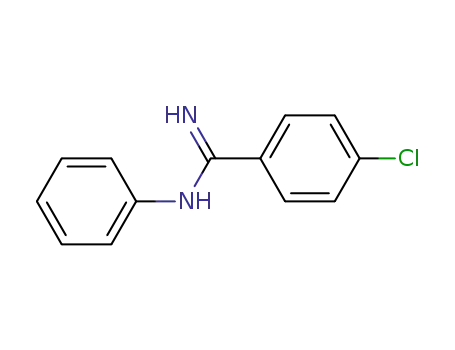Molecular Structure of 39536-36-2 (Benzenecarboximidamide, 4-chloro-N-phenyl-)