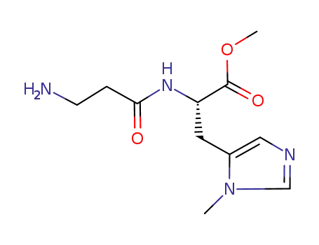 Molecular Structure of 1018683-10-7 (β-alanyl-3-methyl-L-histidine methyl ester)