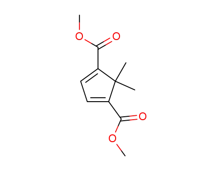 Molecular Structure of 132785-67-2 (2,2-Dimethyl-cyclopenta-3,5-diene-1,3-dicarboxylic acid dimethyl ester)