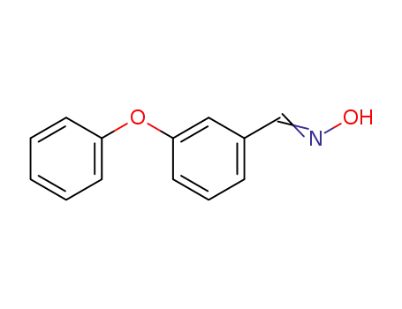 Molecular Structure of 74482-46-5 (Benzaldehyde, 3-phenoxy-, oxime)