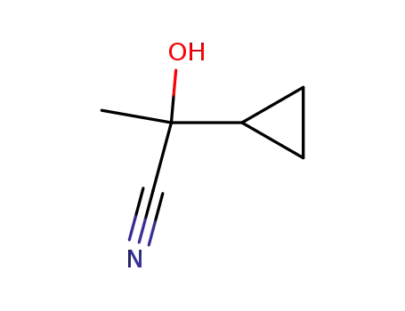 Molecular Structure of 4111-11-9 (2-cyclopropyl-2-hydroxy-propionitrile)