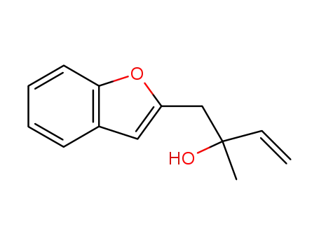 Molecular Structure of 154378-63-9 (1-Benzofuran-2-yl-2-methyl-but-3-en-2-ol)