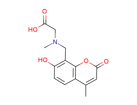 N-((7-Hydroxy-4-methyl-2-oxo-2H-1-benzopyran-8-yl)methyl)sarcosine