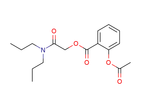 Molecular Structure of 116482-75-8 (Benzoic acid, 2-(acetyloxy)-, 2-(dipropylamino)-2-oxoethyl ester)