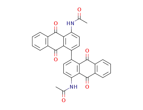 Molecular Structure of 96467-27-5 (N-(4'-Acetylamino-9,10,9',10'-tetraoxo-9,10,9',10'-tetrahydro-[1,1']bianthracenyl-4-yl)-acetamide)