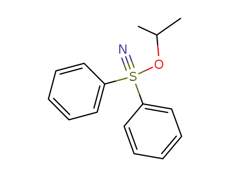 Molecular Structure of 143885-03-4 (isopropyloxy(diphenyl)-λ<sup>6</sup>-sulfanenitrile)